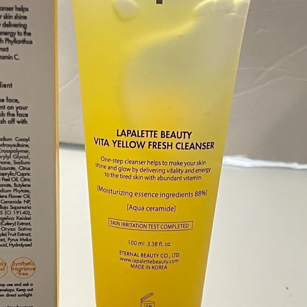 Lapalette Beauty BNIB Vitamin C Skin Detox Vita Yellow Fresh Cleanser